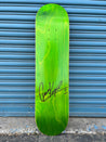 Signed Blank Decks Braille Skateboarding Green 
