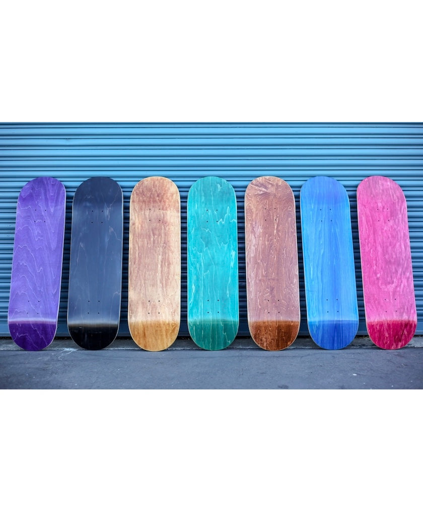 Colored Blank Skateboard Decks complete skateboard Braille Skateboarding 