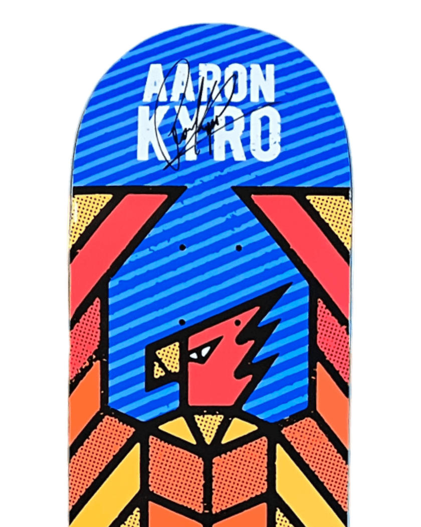 Revive Aaron Kyro Phoenix Skateboard Deck Skateboard Decks Braille Skateboarding SIGNED 