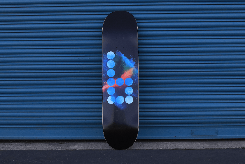 Reimagined Classics: Midnight "b" Deck skateboard deck Braille Skateboarding 