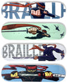 Ninja Skateboard Deck Package Bundle Braille Skateboarding 