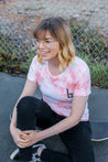 Women's Tie Dye Skateboard Tee Shirt Tee Shirt BrailleSkateboarding 