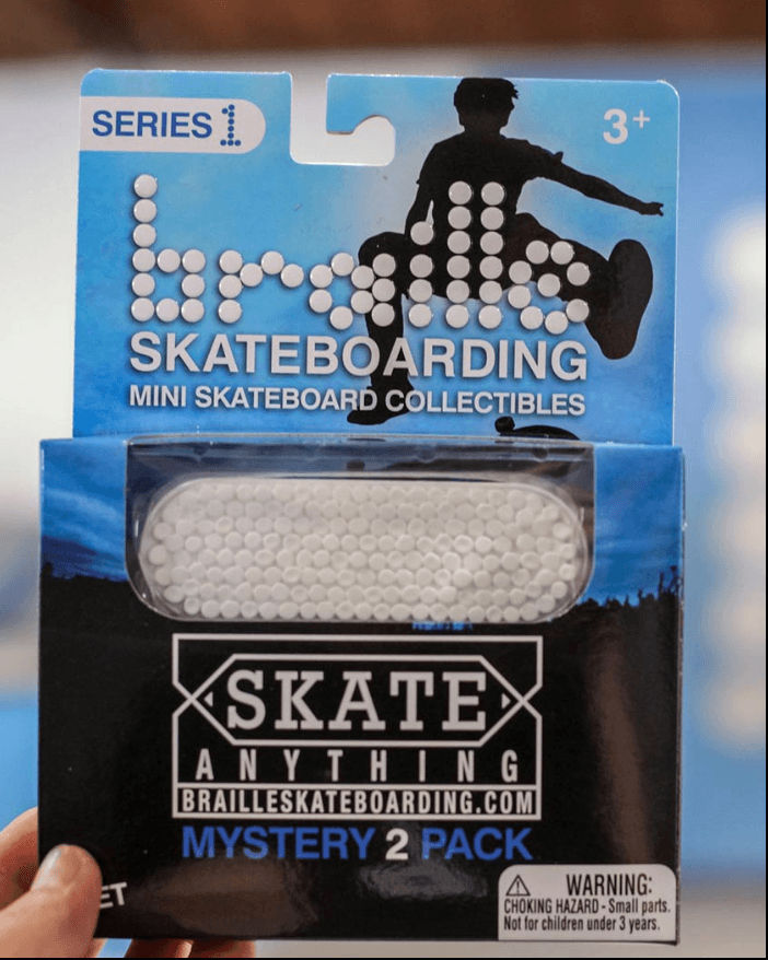Mini Skateboard Collectible Mystery Set 2 Packs BrailleSkateboarding 