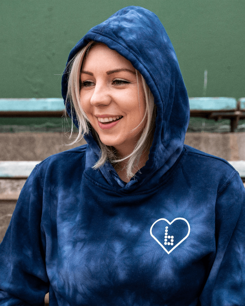 Indigo tie dye sweatshirt online