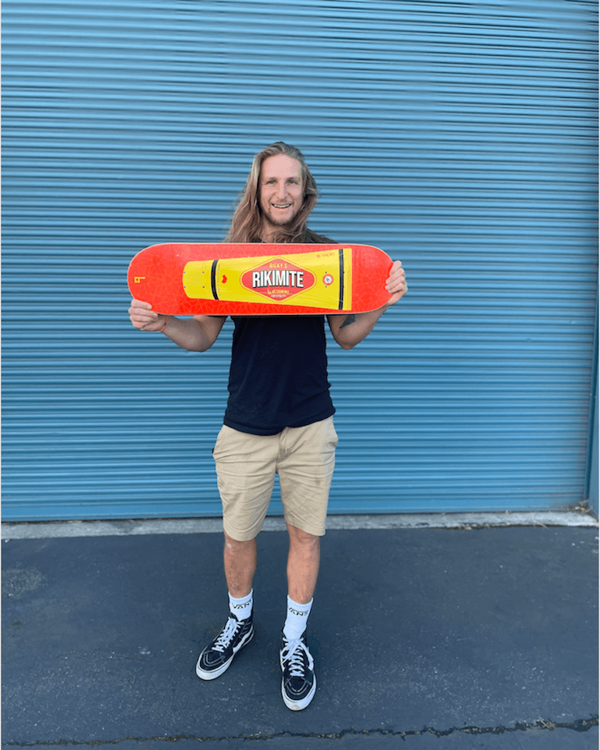 Condiment Series: Ricky's Rikimite Skateboard Deck skateboard deck BrailleSkateboarding 