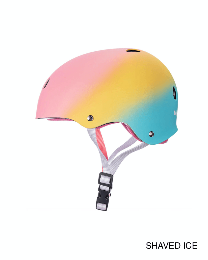Cerified Sweatsaver Colored Skate Helmets Skateboard Pads Triple 8 XS/S Shaved Ice 