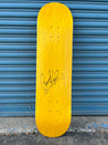 Signed Blank Decks Braille Skateboarding Yellow 