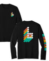 Braille 3D Long Sleeved Skate Tee Shirt Long sleeve skate tee shirt BrailleSkateboarding 
