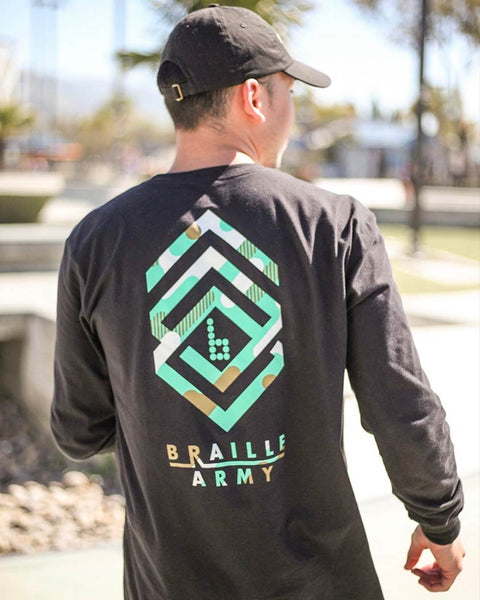 Braille Army Long Sleeve Skate Tee – Braille Skateboarding