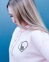 Women's Blush Crop Hooded Pullover Crop Hooded Pullover BrailleSkateboarding 