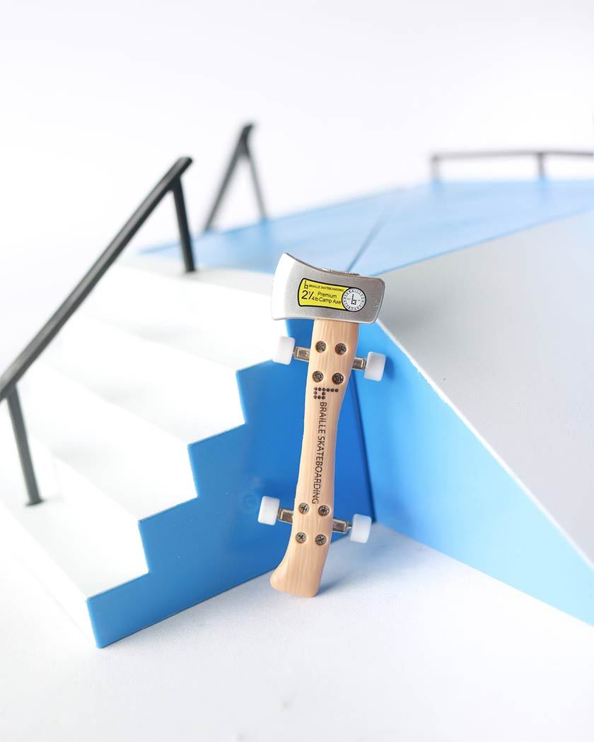 Mini Fingerboard Ramp & Rail Set Series 2 fingerboards BrailleSkateboarding 