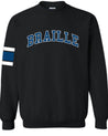 Braille Varsity Crews Sweatshirt Long Sleeve Sweatshirt BrailleSkateboarding 