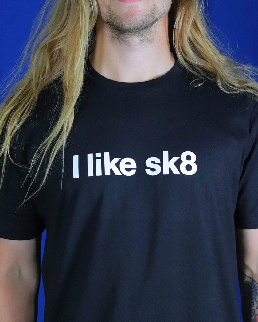 I Like Sk8 Skateboard Tee Shirt Tee Shirt BrailleSkateboarding 