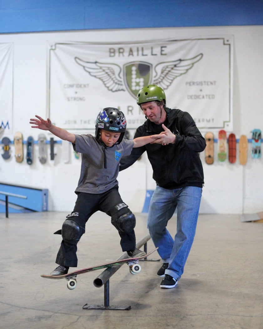 Private Skate Lessons Braille Skateboarding 